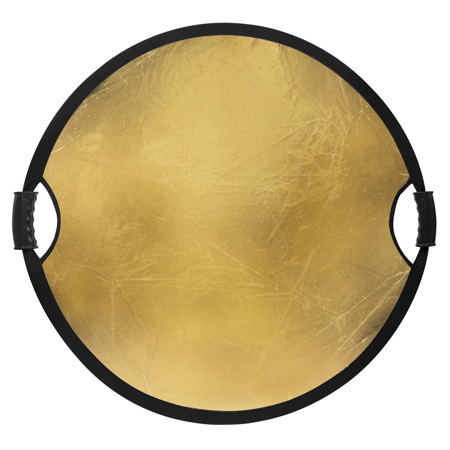 Glow Circular Collapsible Reflector with Handles (32", Gold/Silver)