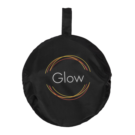 Glow Circular Collapsible Reflector with Handles (32", Silver/White)