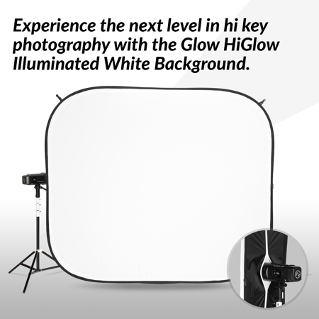 Used Glow 6x7' HiGlow Illuminated White Background OB