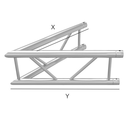 Global Truss 3.28' (1.0m) 2 Way 45 Degree Vertical Corner
