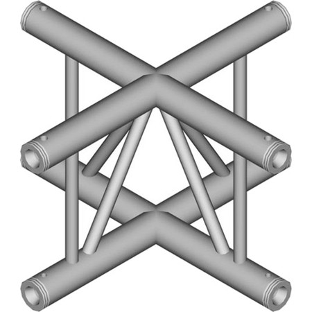 Global Truss 1.64' (0.5m) 4 Way Vertical Cross-Junction