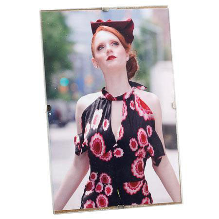 Gemline Glass Clip Picture Frame for 8.5x11" Photograph