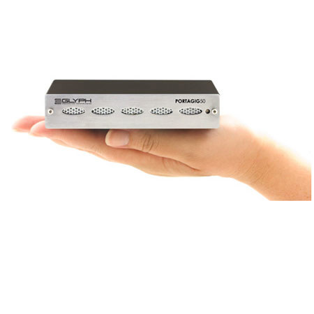 Glyph Technologies 2 TB PortaGig 50 Portable Hard Drive, 5400 rpm Disk Speed, 8ms Average Seek Time, 8MB Cache