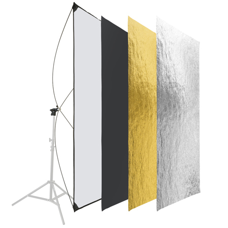 Selens 2 In 1 Foldable 17inch/45cm Light Reflector,Collapsible Disc Photography Reflector Silver,White For Portable Portrait Photography And Outdoor Lighting