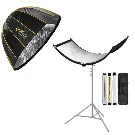 Glow EZ Lock Deep Parabolic Quick Softbox (48") + ArcLight Curved Reflector Kit