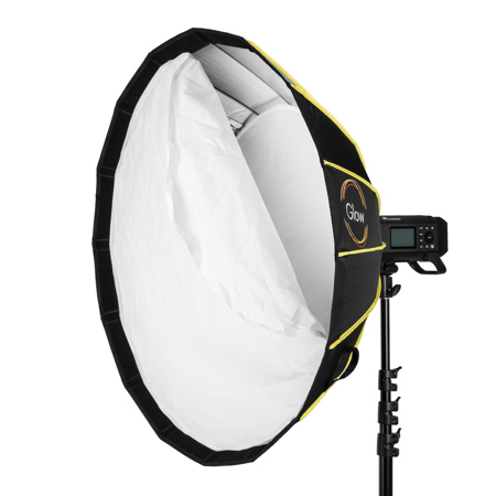 Glow EZ Lock Parabolische Softbox/Beauty Dish – 86,4 Cm, Silber, Mit Diffusoren & Gitter, Für Bowens-Blitz