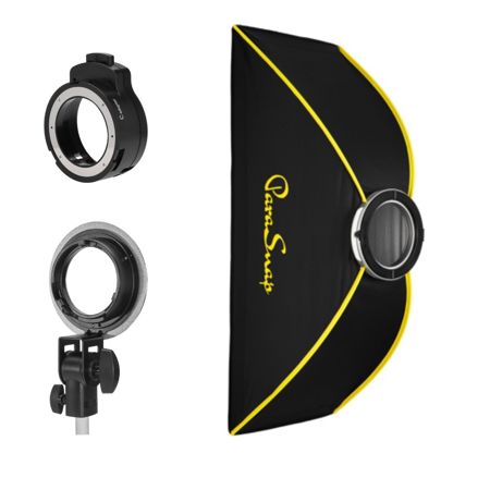 Glow ParaSnap 12x36" Strip New Generation SterlingFibre Softbox with OTA-C Softbox Adapter for On-Camera Roundhead Speedlights and XPLOR100 Pros