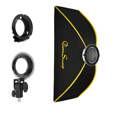 Glow ParaSnap 12x36" Strip New Generation SterlingFibre Softbox with OTA-F1 Nanlite Forza 60W Adapter