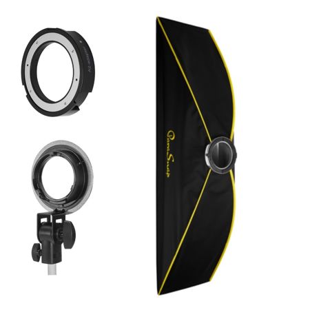 Glow ParaSnap 14x60" Strip Softbox with Adapter for Profoto A2 Monolight