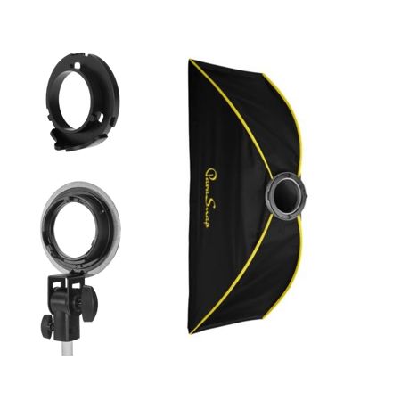 Glow ParaSnap 16x48" Strip New Generation SterlingFibre Softbox with OTA-F1 Nanlite Forza 60W Adapter