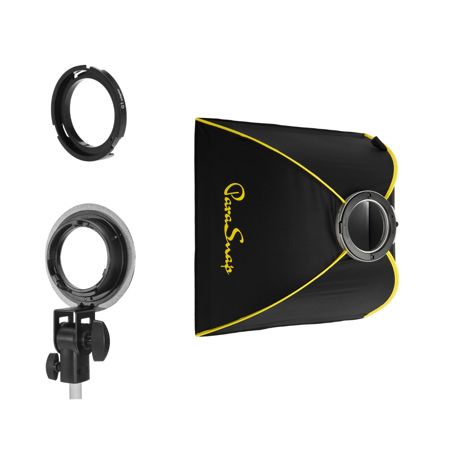 Glow ParaSnap 24x24" Square New Generation SterlingFibre Softbox with OTA-G1 Flashpoint XPLOR 300 Pro, Godox ML60 Adapter