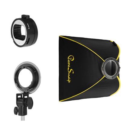 Glow ParaSnap 24x24" Square New Generation SterlingFibre Softbox with OTA-S Speedlight Mount Adapter