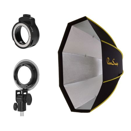 Glow ParaSnap 36" Octa New Generation SterlingFibre Softbox with OTA-C Softbox Adapter for On-Camera Roundhead Speedlights and XPLOR100 Pros