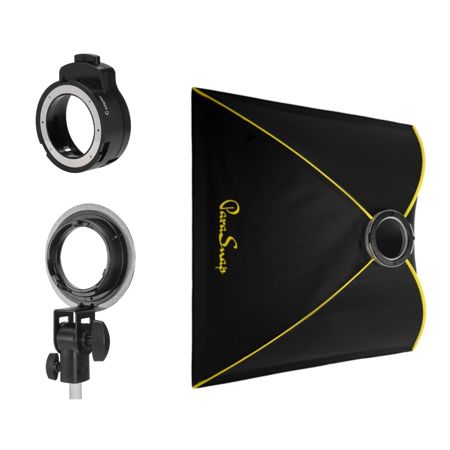 Glow ParaSnap 40x40" Square Softbox with Adapter for Roundhead Speedlights
