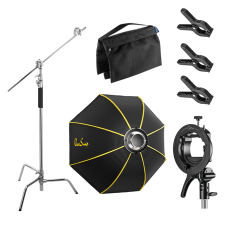 Glow ParaSnap 44" Octa SterlingFibre Softbox Bowens with Stand