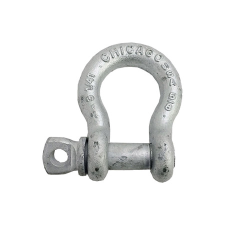 Global Truss 5/8" Galvanized Steel Shackle, Silver, 3.25 Ton Load Capacity
