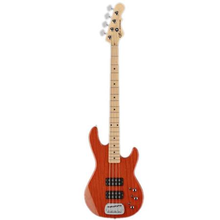 G&L Guitar Tribute L-2000 4-String Electric Bass Guitar, Clear Orange