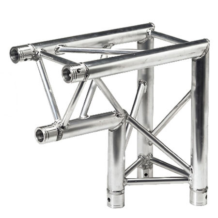 Global Truss 1.64' (0.5m) 2 Way 90 Degree Triangular Truss Corner, Apex In