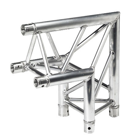 Global Truss 1.64' (0.5m) 2 Way 90 Degree Triangular Truss Corner, Apex Out
