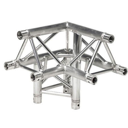 Global Truss 1.64' (0.5m) 3 Way 90 Degree Left Triangular Corner, Apex Up