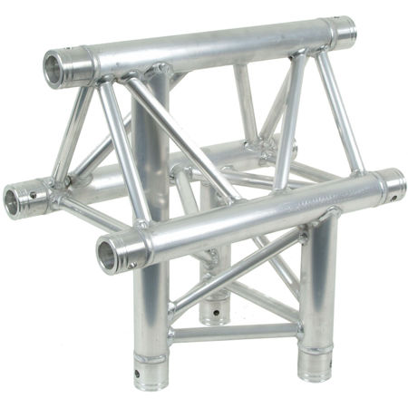 Global Truss 1.64' (0.5m) 3 Way Triangular Vertical T-Junction with Apex Up