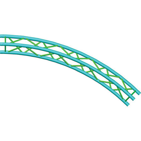 Global Truss 19.68' (6m) Circle, 8 x 45 Degree Arcs, Triangular Truss