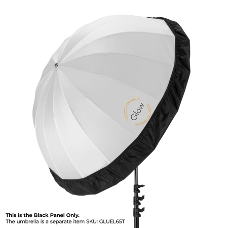 Glow Easy Lock 33" Translucent Umbrella With Black Panel - Photography Light Modifier