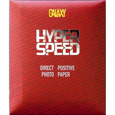 Galaxy Paper Hyper Speed Direct Positive Glossy Photo Paper, 4x5", 25 Sheets