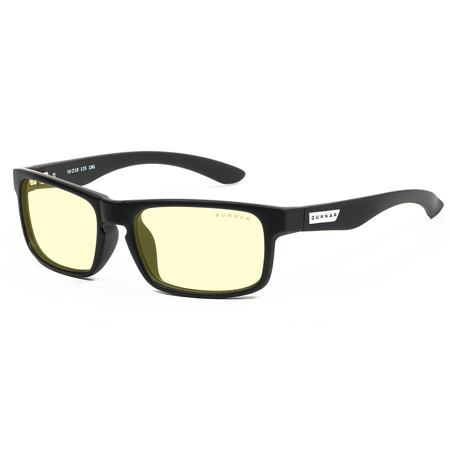 Gunnar Optiks Enigma Onyx Frame Amber Tint Computer Glasses