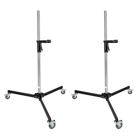 Godox 240FS 7.9' Wheeled Light Stand, 2-Pack