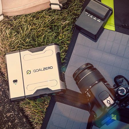 Goal Zero Sherpa 50 Solar Recharging Kit, 110V Inverter