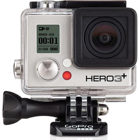 GoPro HERO3+ Camera, Wi-Fi, App Ready, 1080p at 60 fps, HDMI/Mini-USB, Silver Edition