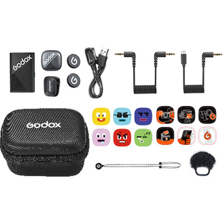 Godox Cube-C Wireless Microphone System for Cameras and Mobile Devices (2.4 GHz)