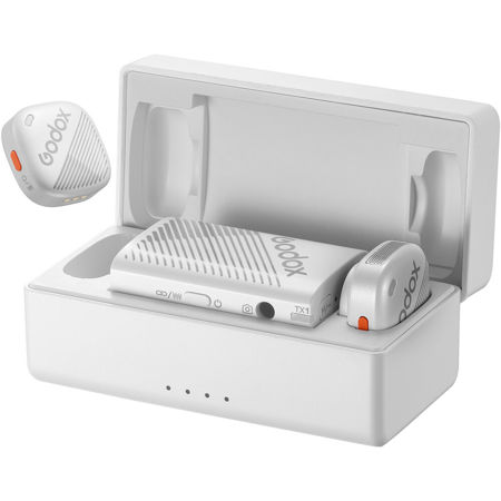 Godox Cube-C 2-Person Wireless Microphone System (2.4 GHz, White)