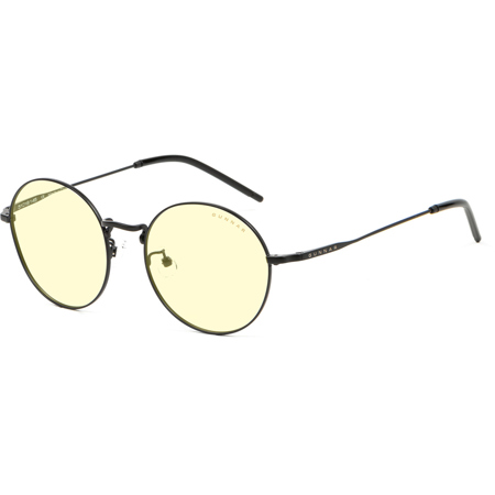 Gunnar Optiks Ellipse Onyx Frame Amber Tint Computer Glasses, GUNNAR-Focus