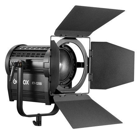 Godox F7-120 120W Bi-Color Fresnel Light, Stand Mount