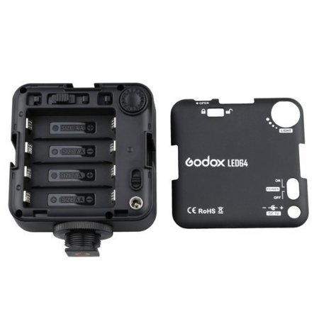 Godox LED64 Dimmable Continuous On Camera LED Panel Video Light LED64