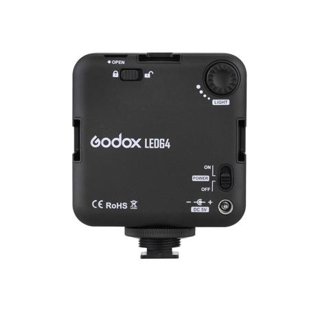 Godox LED64 Dimmable Continuous On Camera LED Panel Video Light LED64