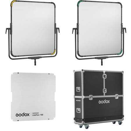 Godox KNOWLED LiteFlow 100 Double-Sided Cine Light Reflector Kit With Hard Case (40 x 40")