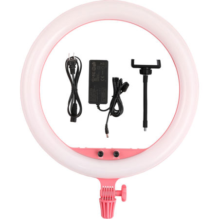 Godox LR150 18" Bi-Color LED Ring-Light, Pink