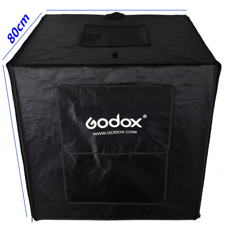 Godox Mini LED Photography Studio Shooting Tent 80x80x80cm LSD80 2PCS LED lamp band Power 40W 10000~11000 Lumen with Carry Bag