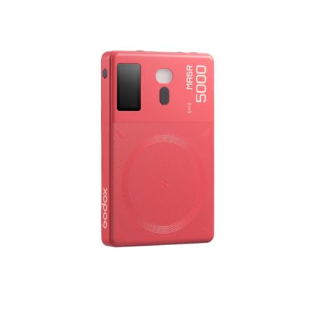 Godox MA5R RGB LED Light and Power Bank (Red)