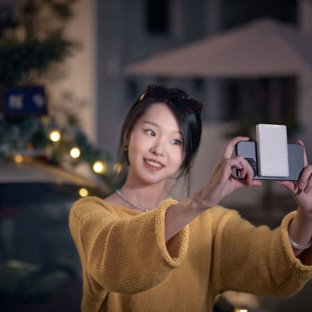 Godox MA5R 2 In 1 RGB Led Video Light With Magnetic Charing, CCT 1800K-10000K, 14 Lighting Effects, Full Color Selfie Fill Light, Supports NFC APP