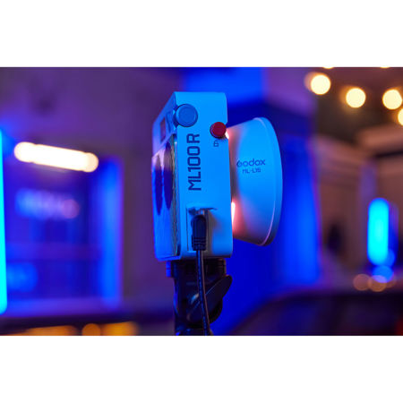 Godox ML100R RGB LED Video Light w/15 & 36 Lens & BG02 Battery