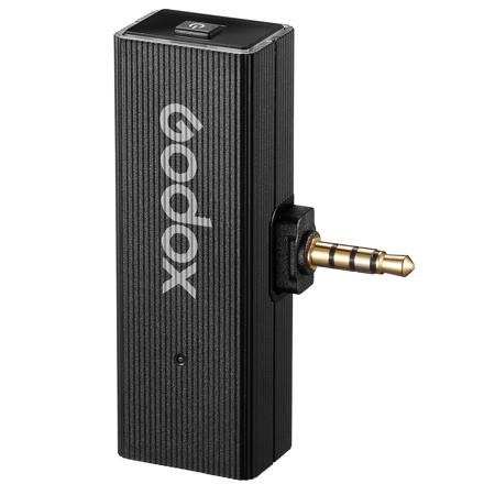 Godox MoveLink Mini 2.4GHz USB-C Wireless Microphone Kit 2, Classic Black
