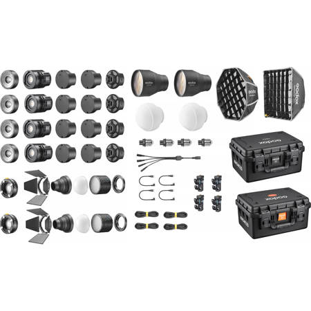 Godox MS60R KNOWLED RGB LED Light (4-Light Kit)