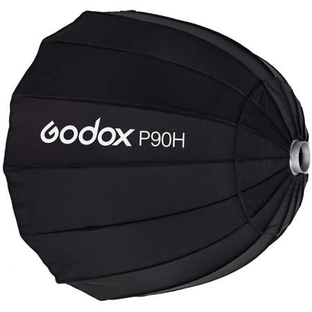 Godox P90H 35" Parabolic Softbox, Hi-Temperature Resistant Elinchrom Mount