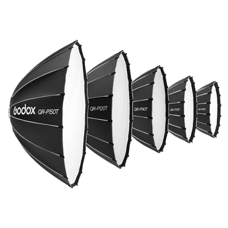 Softbox Parabolico Godox QR-P150T 150cm - Per Flash Bowens, Argento, Sgancio Rapido - Foto 11