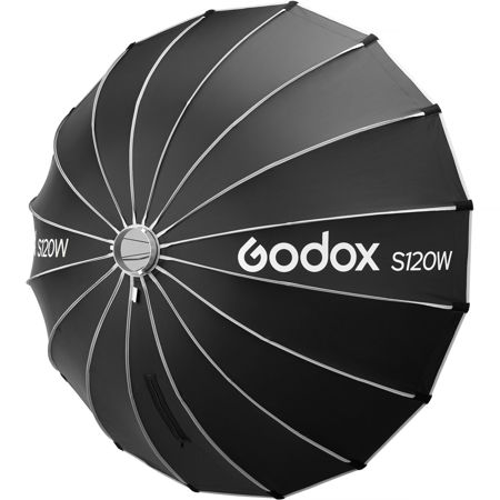 Bowens Mount Quick Release Umbrella Softbox (Black/White, 47.2")