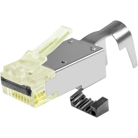 Go Simply Connect Pro 10G Shielded External RJ45 Plugs w/Cap45,Bar45P,50-Pack